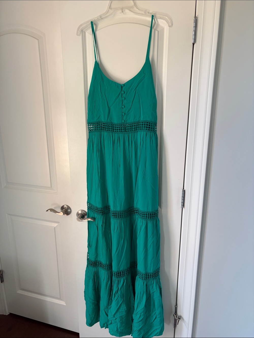 Jack by BB Dakota Teal Spaghetti-Strap Maxi Dress